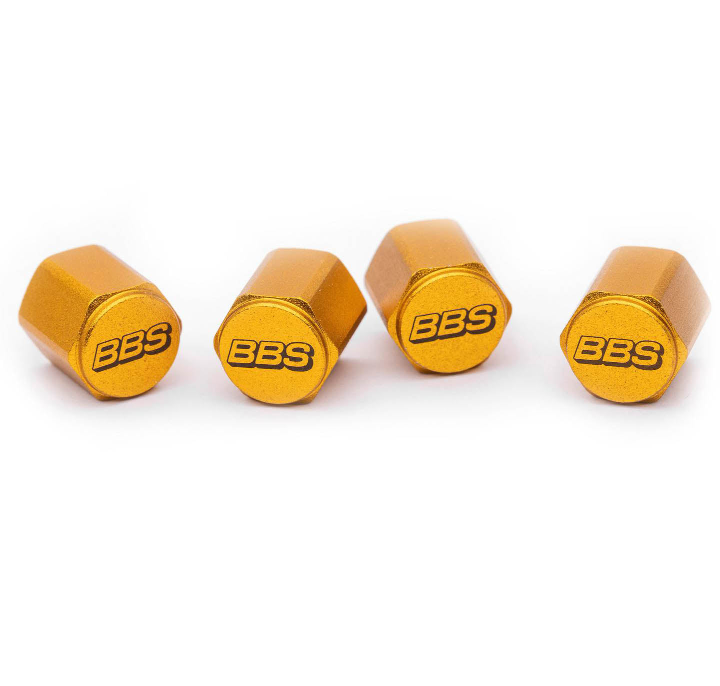 BBS Alu Ventilkappe GOLD mit BBS Logo