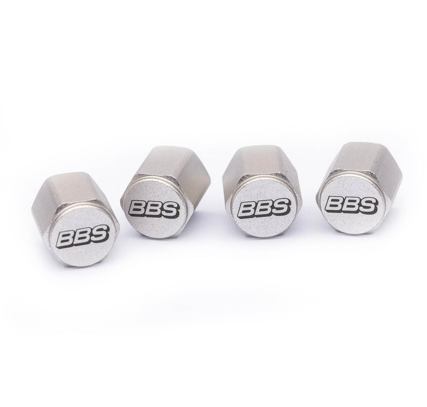 BBS Alu Ventilkappe SILBER mit BBS Logo